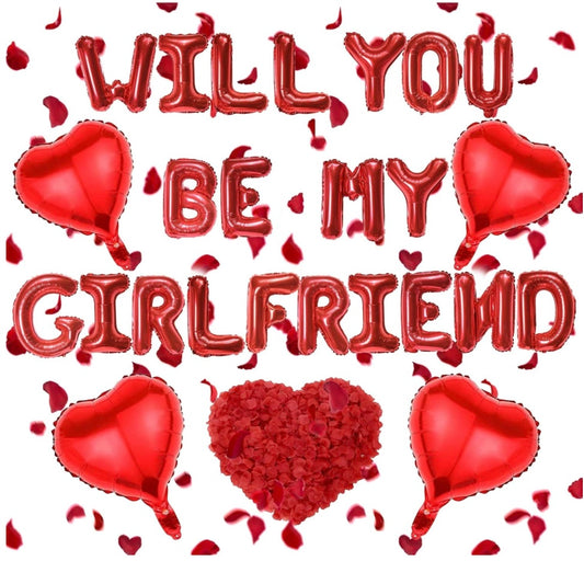 WILL YOU BE MY GIRLFRIEND BALLOON BOX